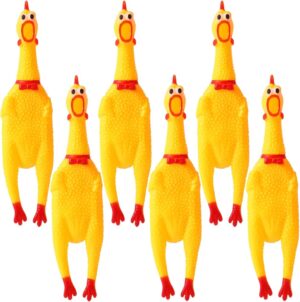 Noisy Chicken Dog Toy with Squeaker(Large)