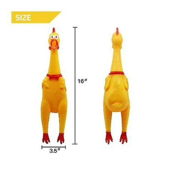 Noisy Chicken Dog Toy with Squeaker(Large)