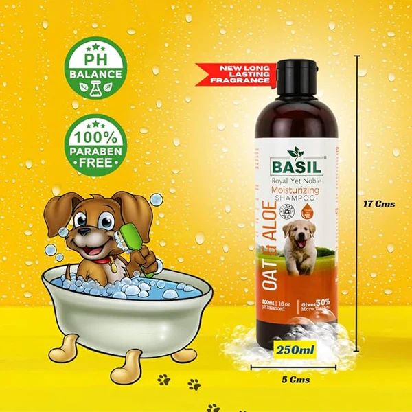 Basil Oats & Aloe Pet Moisturizing Shampoo